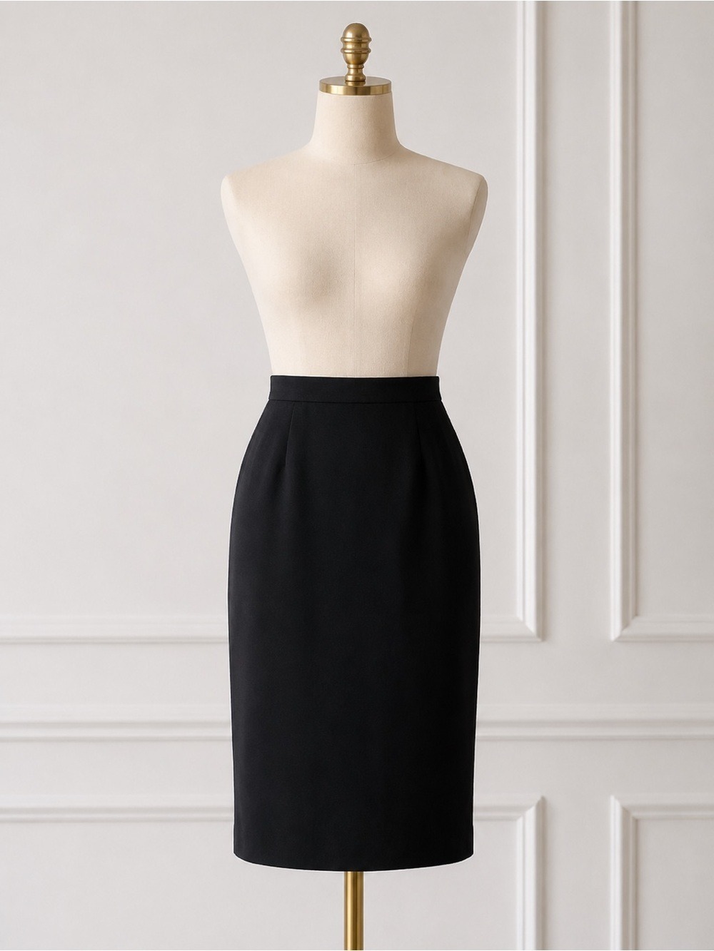 Vintage 80’s Louis Feraud Black Pencil Skirt